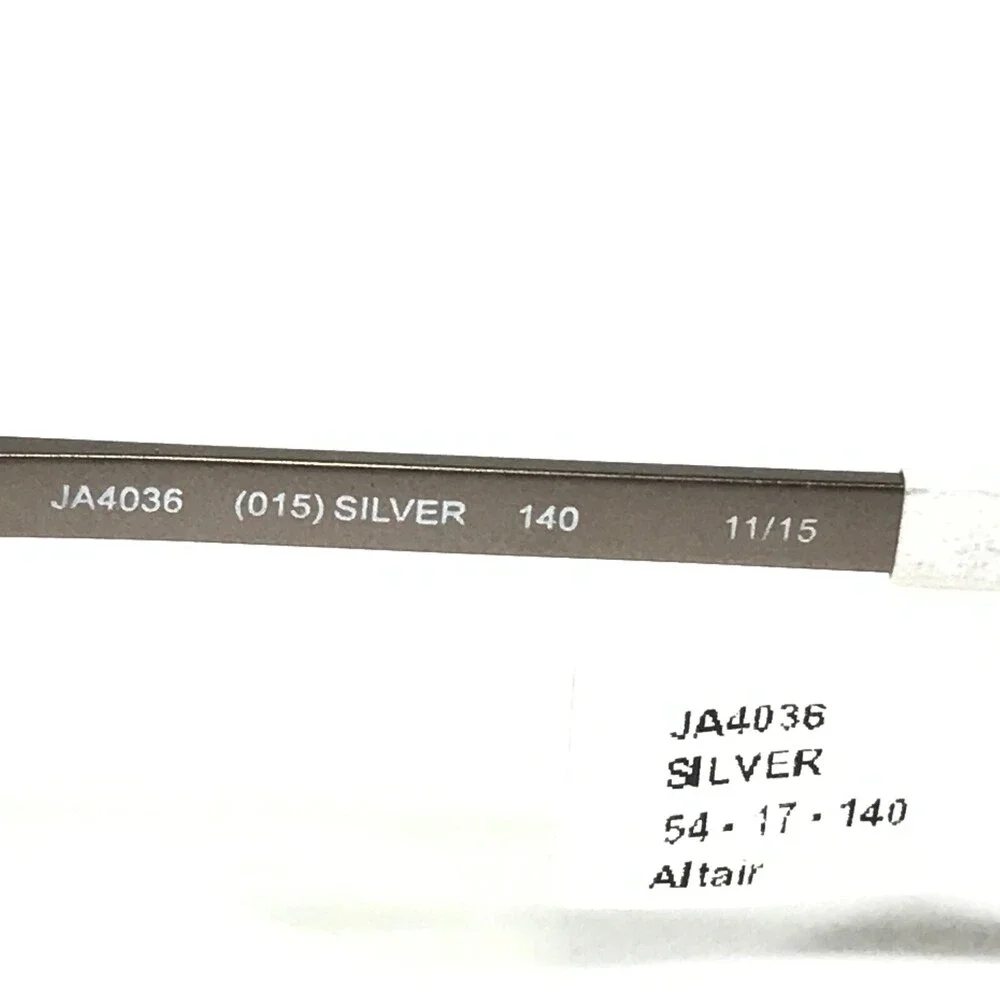 Joseph Abboud Eyeglasses Frames JA4036 015 SILVER Rectangular Half Rim 54-17-140